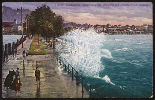 Bodensee - Brandung bei Bregenz mit Drathschmidt-Anlagen