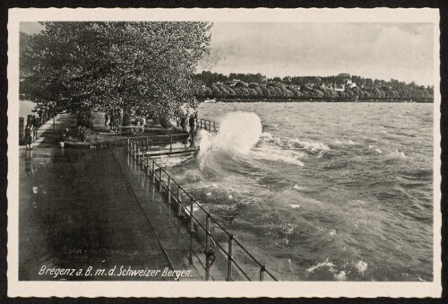 Bregenz a. B. m. d. Schweizer Bergen