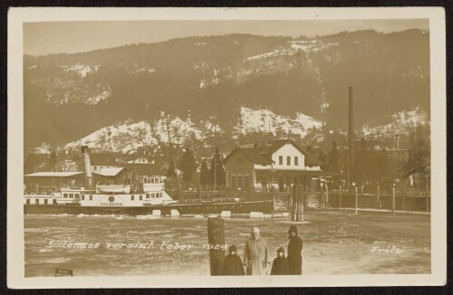 [Bregenz] Bodensee vereist Feber 1929