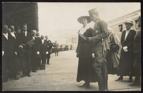 [Kaiser Karl I. und Kaiserin Zita am 5. Juni 1917 zu Besuch in Bregenz]