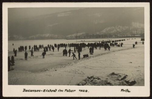 Bodensee-Eisfest im Feber 1929