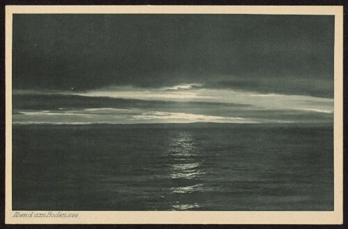 Abend am Bodensee : [Sonnenuntergang am Bodensee ...]