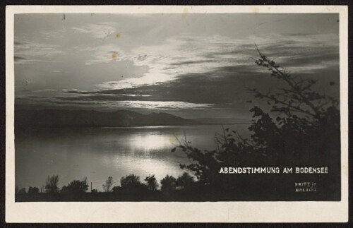 Abendstimmung am Bodensee