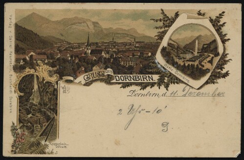 Gruss aus Dornbirn : Gütle - Dornbirn : Rappenloch - Schlucht ... : [Correspondenz-Karte An ... in ...]