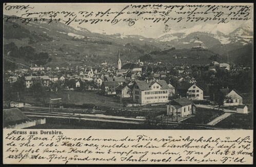 Gruss aus Dornbirn : [Correspondenzkarte ...]