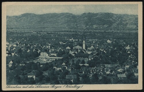 Dornbirn mit den Schweizer Bergen (Vorarlberg)