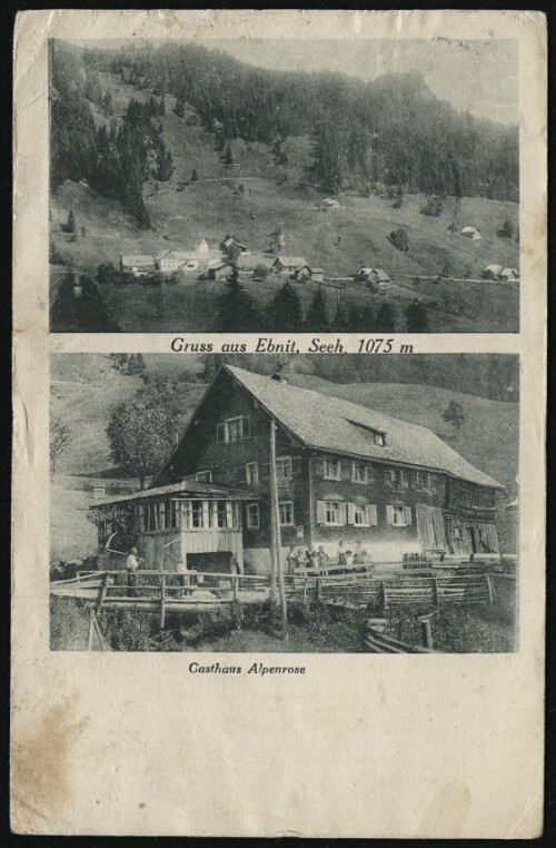 Gruss aus Ebnit, Seeh. 1075 m : Gasthaus Alpenrose