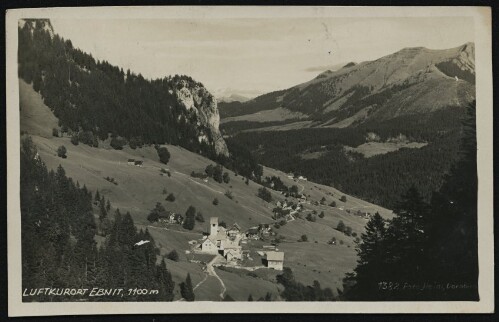 [Dornbirn] Luftkurort Ebnit, 1100 m