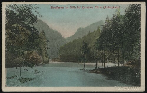 Stauffensee im Gütle bei Dornbirn, 519 m (Arlbergbahn)