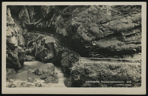 Dornbirn. Rappenlochschlucht : (Vorarlberg)