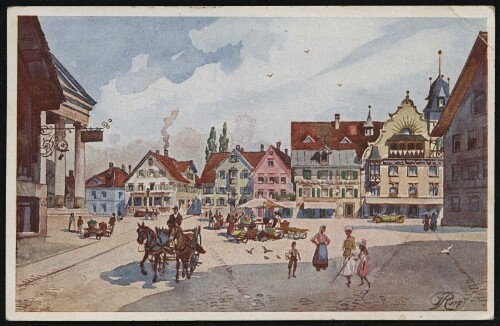 [Dornbirn, Marktplatz] : [Alpenländische Kunst ...]