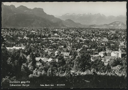 Dornbirn geg. die : Schweizer Berge