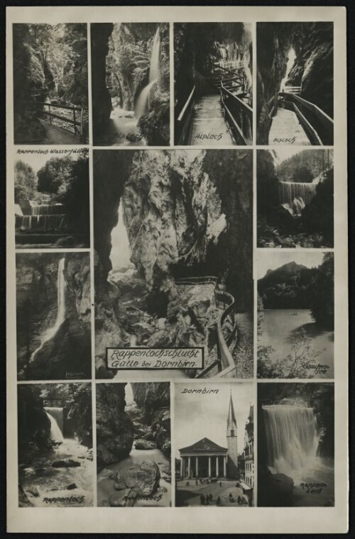 Rappenlochschlucht : Gütle bei Dornbirn : Dornbirn : Alploch ...