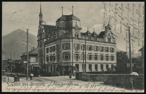 Gruss aus Dornbirn : Obere Bahnhofstrasse : [Postkarte ...]