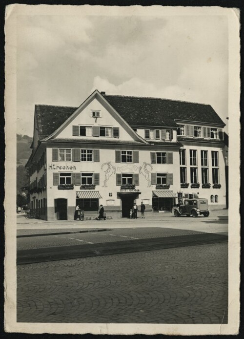 [Dornbirn] : [Hotel-Kaffee und Fleischhauerei Hirschen Dornbirn ...]