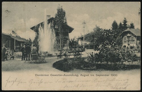 Dornbirner Gewerbe-Ausstellung, August bis September 1900 : [Postkarte ...]