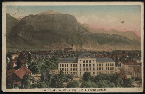 Dornbirn, 430 m (Vorarlberg) - K. k. Oberrealschule