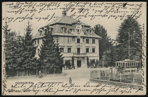 Dornbirn : Villa Landeshauptmann : [Correspondenz-Karte ...]