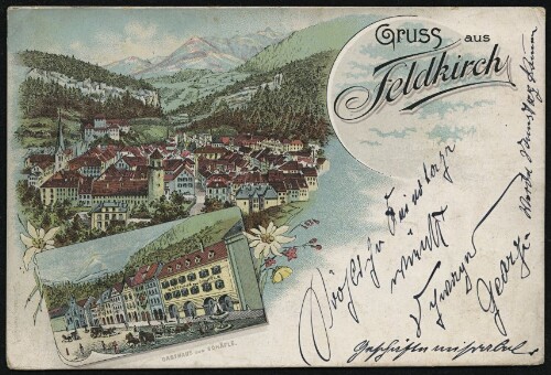 Gruss aus Feldkirch : Gasthaus zum Schäfle : [Correspondenz-Karte ...]