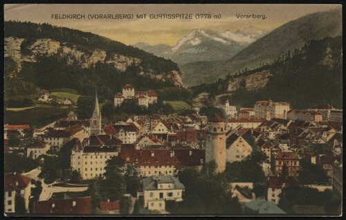 Feldkirch (Vorarlberg) mit Gurtisspitze (1778 m) Vorarlberg