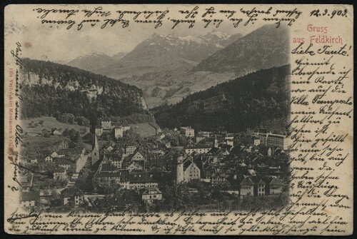 Gruss aus Feldkirch : [Postkarte ...]