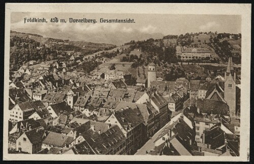 Feldkirch, 456 m, Vorarlberg. Gesamtansicht