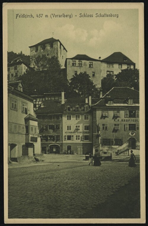 Feldkirch, 457 m (Vorarlberg) - Schloss Schattenburg