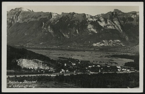[Feldkirch] Nofels m. Rheintal : u. Schweizerberge