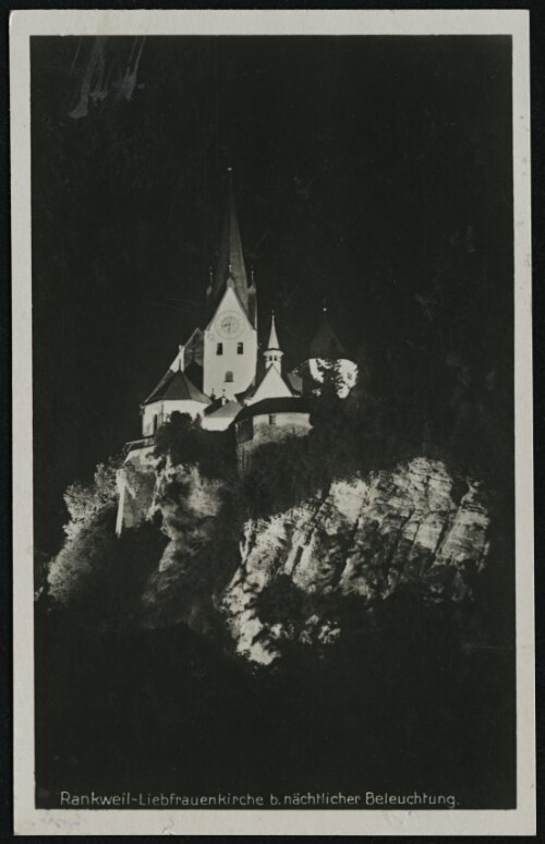 Rankweil-Liebfrauenkirche b. nächtlicher Beleuchtung