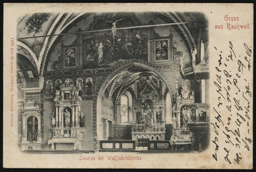 Gruss aus Rankweil : Jnneres der Wallfahrtskirche : [Correspondenz-Karte ...]