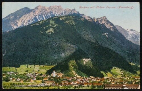 Bludenz mit Hohem Frassen (Vorarlberg)