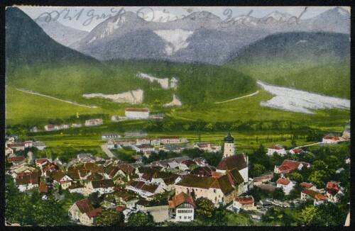 [Bludenz] : [Bludenz 571 m mit Scesaplana 2967 m (Vorarlberg) ...]