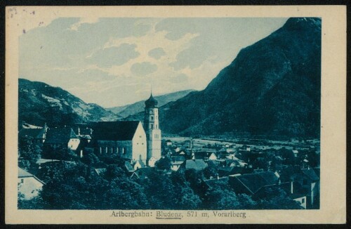 Arlbergbahn: Bludenz, 571 m, Vorarlberg