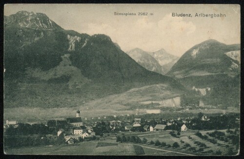 Bludenz, Arlbergbahn : Scesaplana 2962 m