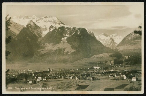 Bludenz mit Schesaplana 2967 m