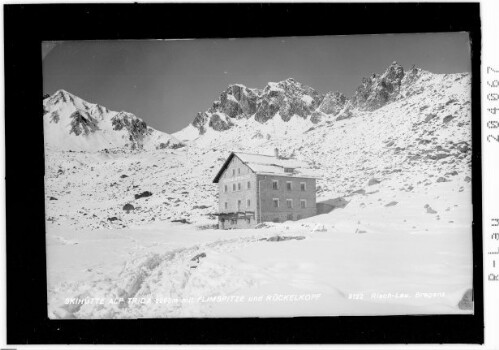 Skihütte Alp Trida 2263 m mit Flimspitze und Rückelkopf : [Skihütte Alp Trida 2263 m mit Bürkelkopf und Bürkelspitzen]