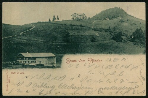 [Lochau] Gruss vom Pfänder : Hotel u. Alm : [Correspondenz-Karte ...]