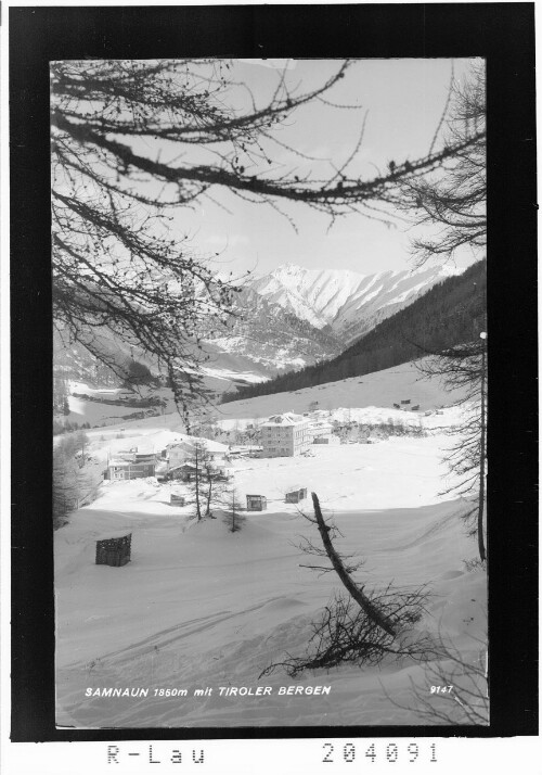 Samnaun 1850 m mit Tiroler Bergen