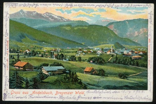 Gruss aus Andelsbuch, Bregenzer Wald : [Correspondenz-Karte An ... in ...]