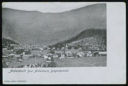 Andelsbuch Post Andelsbuch, Bregenzerwald : [Correspondenz-Karte An ... in ...]