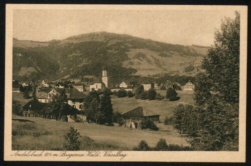 Andelsbuch 614 m. Bregenzer Wald, Vorarlberg