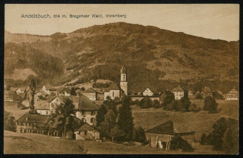 Andelsbuch, 614 m, Bregenzer Wald, Vorarlberg