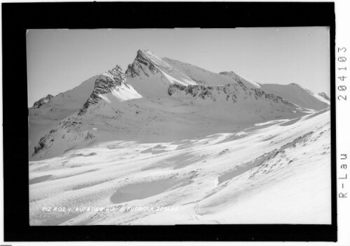 Piz Roz vom Aufstieg auf die Fuorcla Zeblas