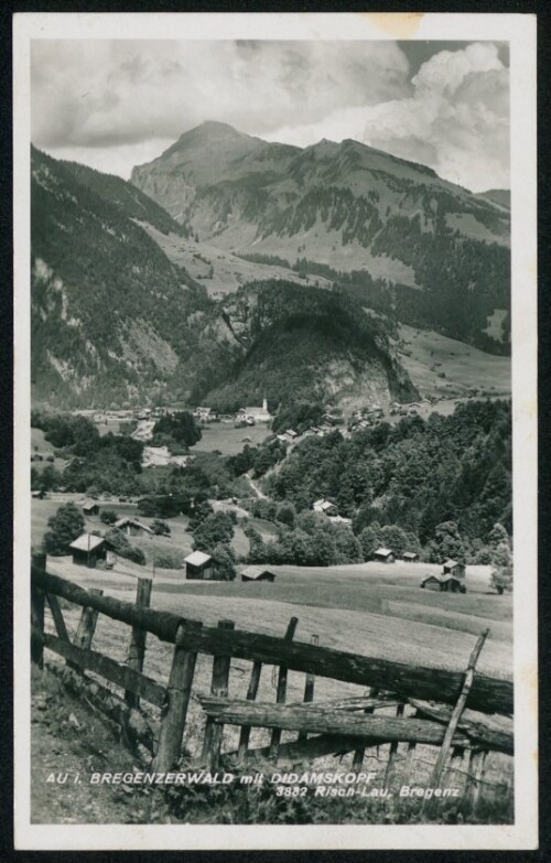 Au i. Bregenzerwald mit Didamskopf : [Fremdenverkehrs-Verein - Au - Bregenzerwald ...]