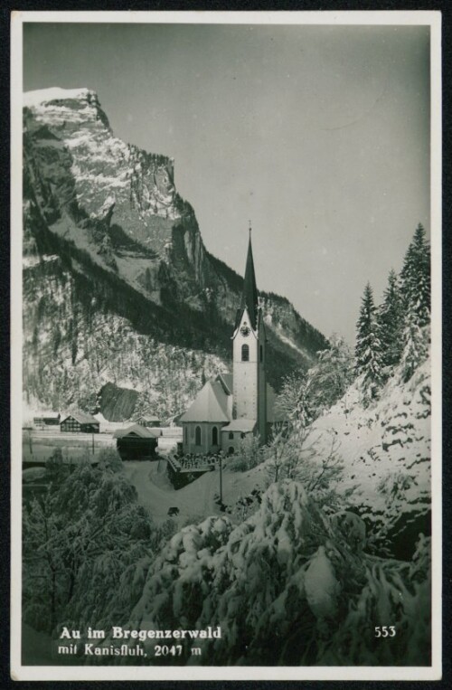 Au im Bregenzerwald mit Kanisfluh, 2047 m