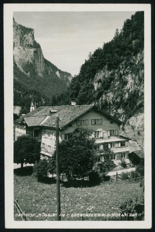 Gasthof  Rössle  Au i. Bregenzerwald Vorarlberg