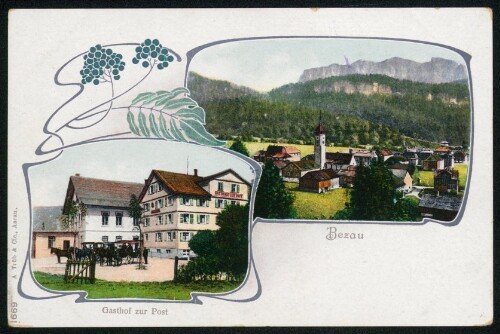 Bezau : Gasthof zur Post : [Correspondenzkarte Carte postale ...]