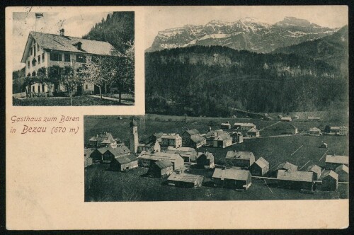 Gasthaus zum Bären in Bezau (670 m) : [Correspondenz-Karte ...]