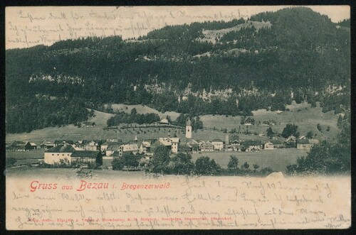 Gruss aus Bezau i. Bregenzerwald : [Correspondenz-Karte ...]