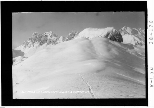 Alp Trida mit Bürkelkopf und Visnitzkopf : [Übergang von der Alp Trida zur Alp Bella]